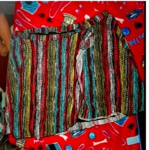 💋5/20 colorful mini skirt size large